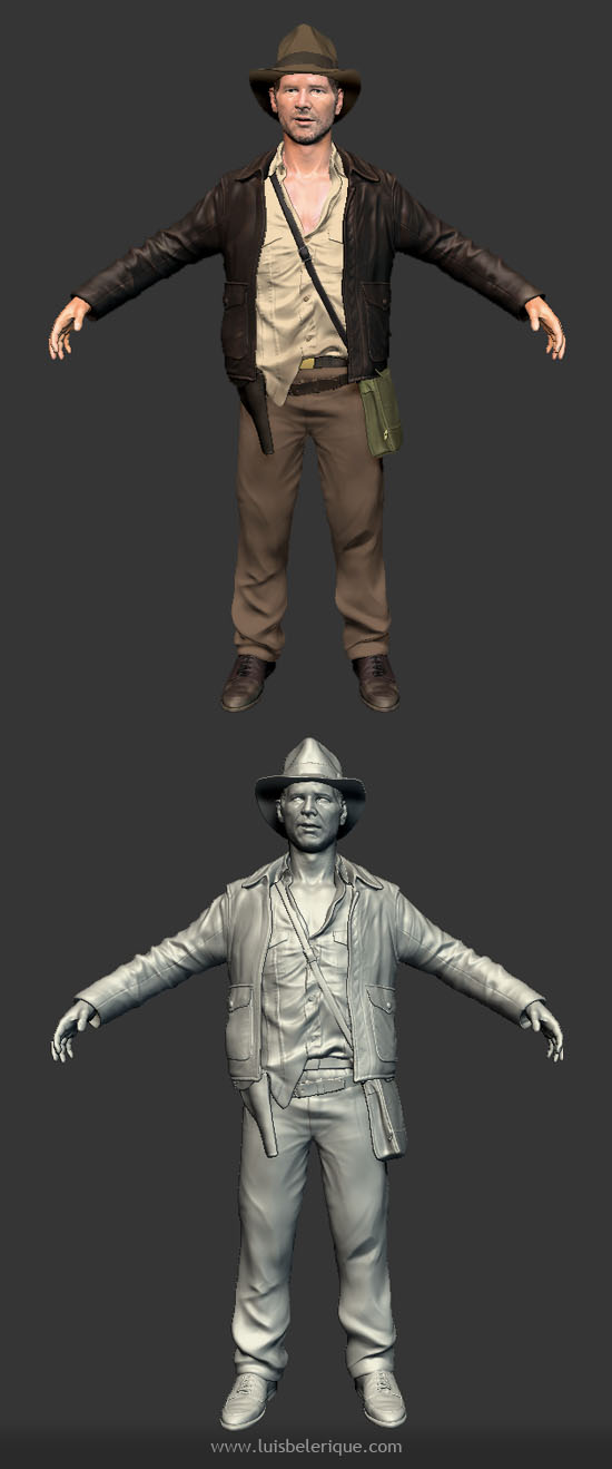 Indiana Jones ZBrush sculpt