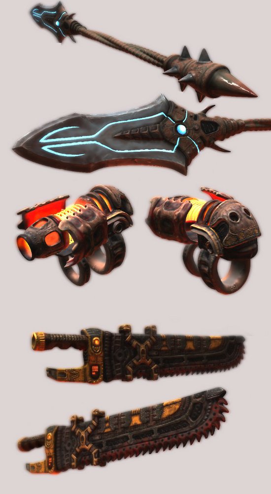 The Dragon Slayer weapons